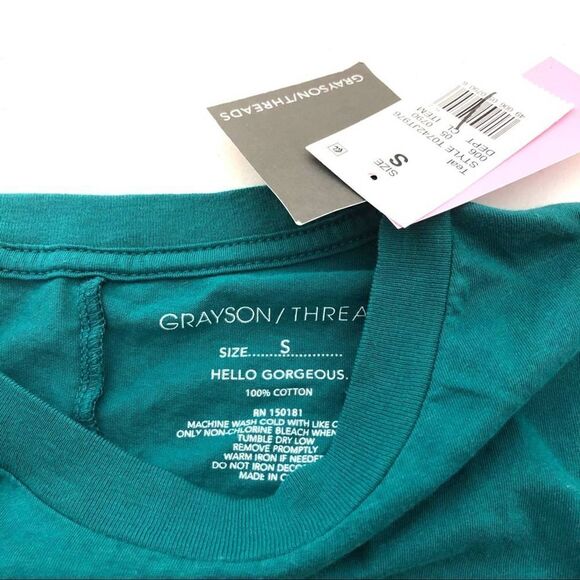 Grayson Thread Graphic Teal Top - Picture 8 of 9